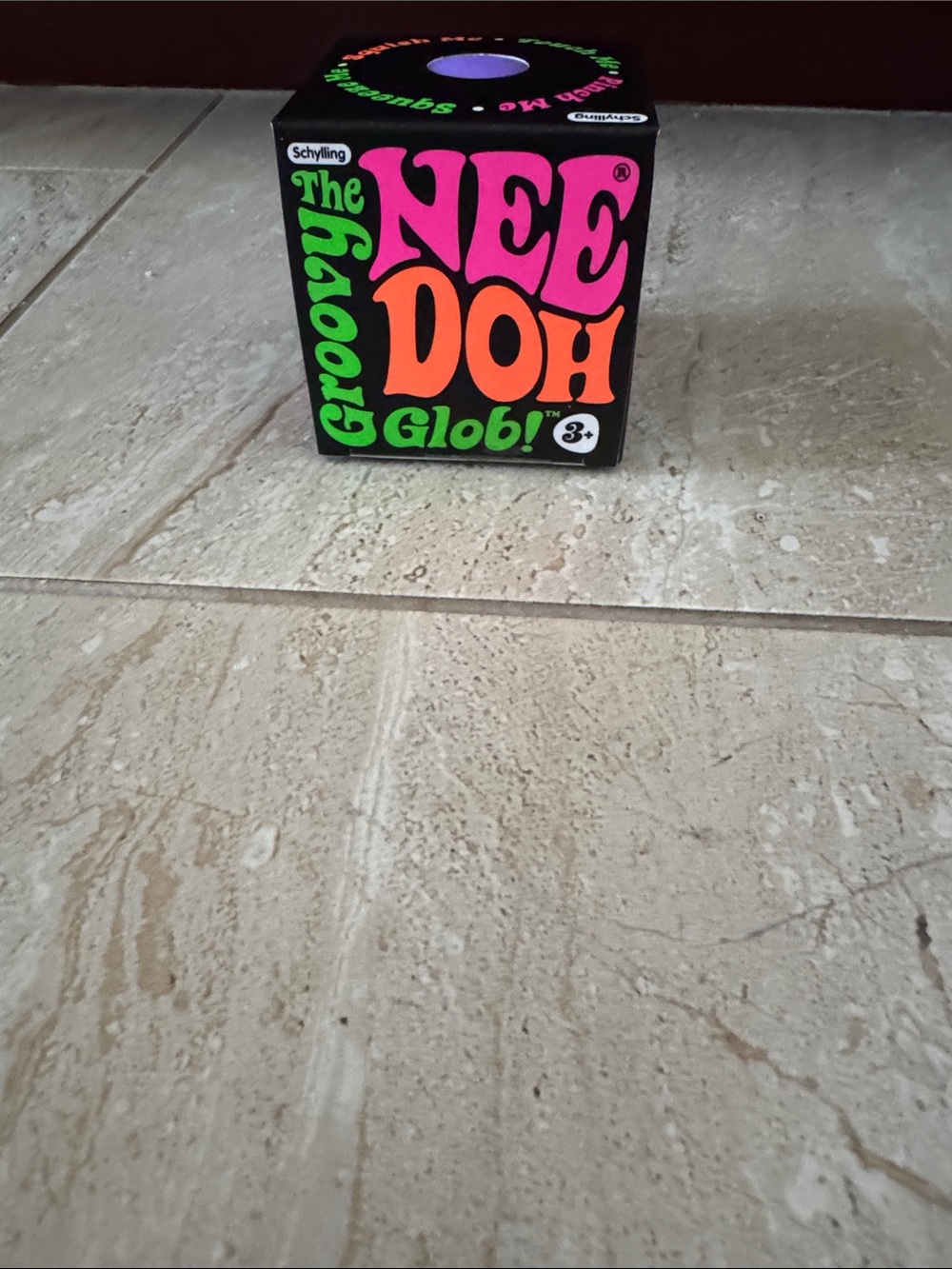 Schylling NeeDoh Glob! Bright Pink & Orange Kids Stress-Relief Toy